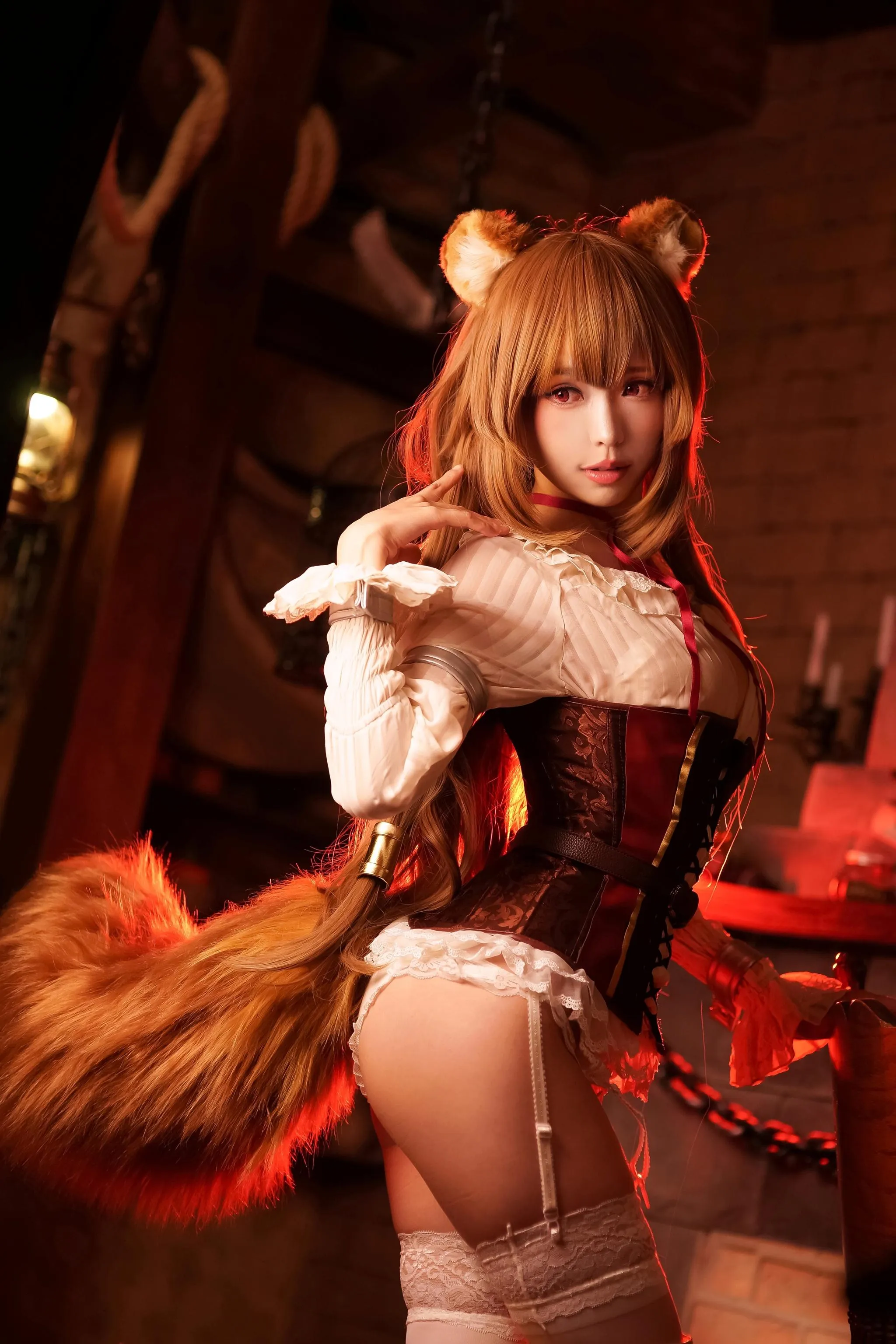 ElyEE子 – NO.53 小浣熊-酒馆 [36P]插图3